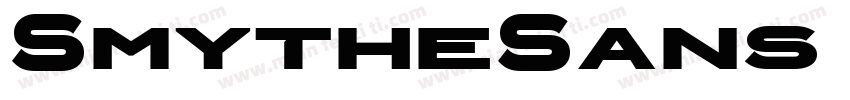 SmytheSans Bold字体转换